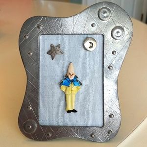 Conehead wall art decor mixed media framed original art!